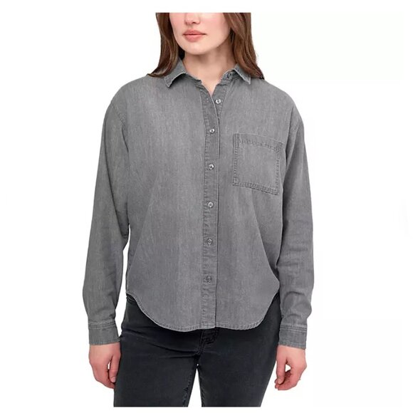 Seven7 Women's Denim‎ Button Up - Picture 1 of 7